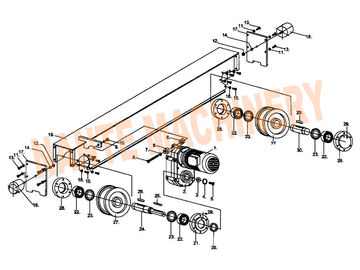 Διακινούμενη μεταφορά τελών γερανών σειράς μηχανισμών HSB γερανών για την ενιαία/διπλή δοκό